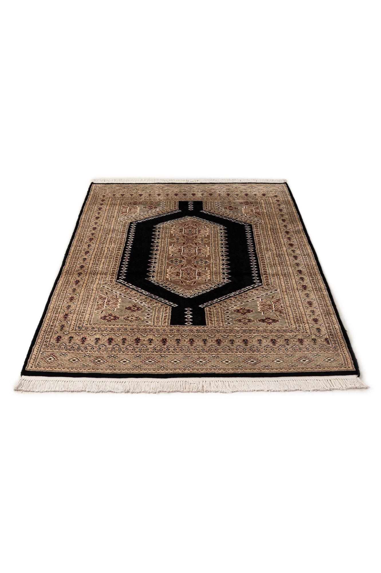 4' 2 x 6' 4 Hand Knotted Bokhara Oriental Rug