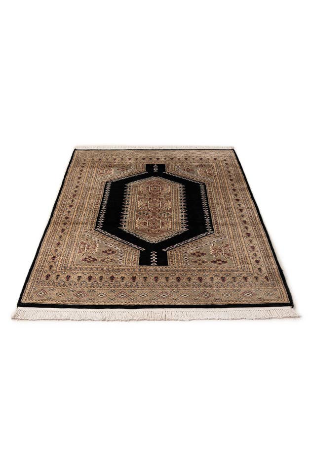 Detail image of 4' 2 x 6' 4 Hand Knotted Bokhara Oriental Rug