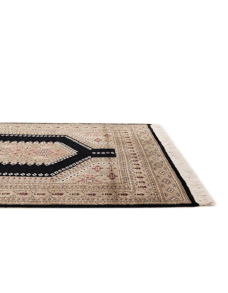 Detail image of 4' 2 x 6' 4 Hand Knotted Bokhara Oriental Rug