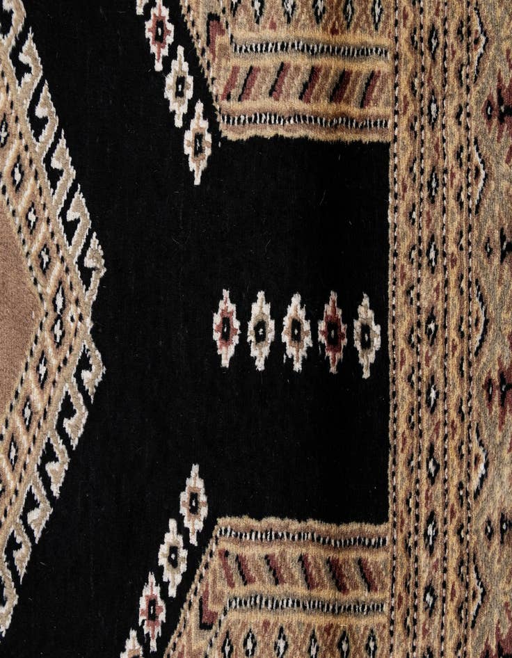Detail image of 4' 2 x 6' 4  Hand Knotted Bokhara Oriental Rug