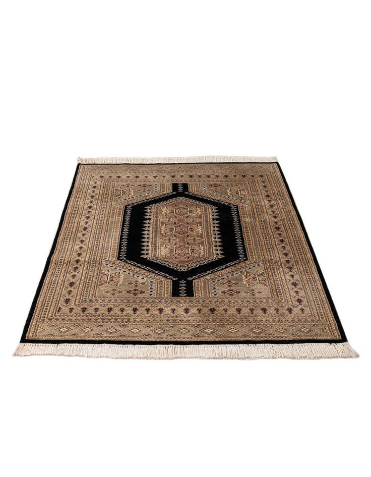 Detail image of 4' 4 x 5' 8  Hand Knotted Bokhara Oriental Rug