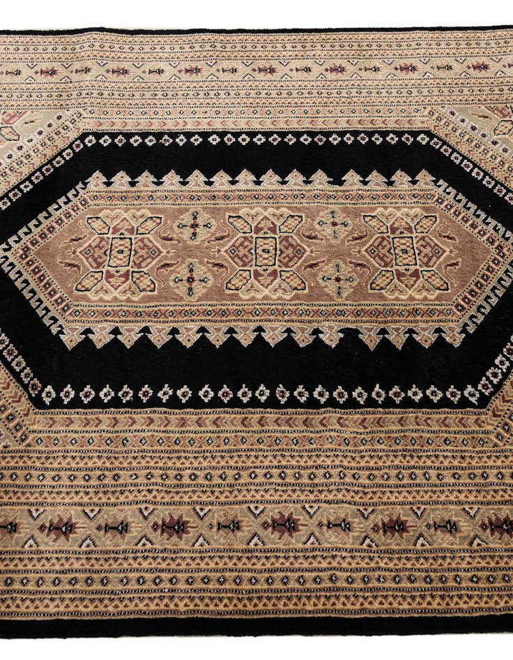 Detail image of 4' 4 x 5' 8  Hand Knotted Bokhara Oriental Rug