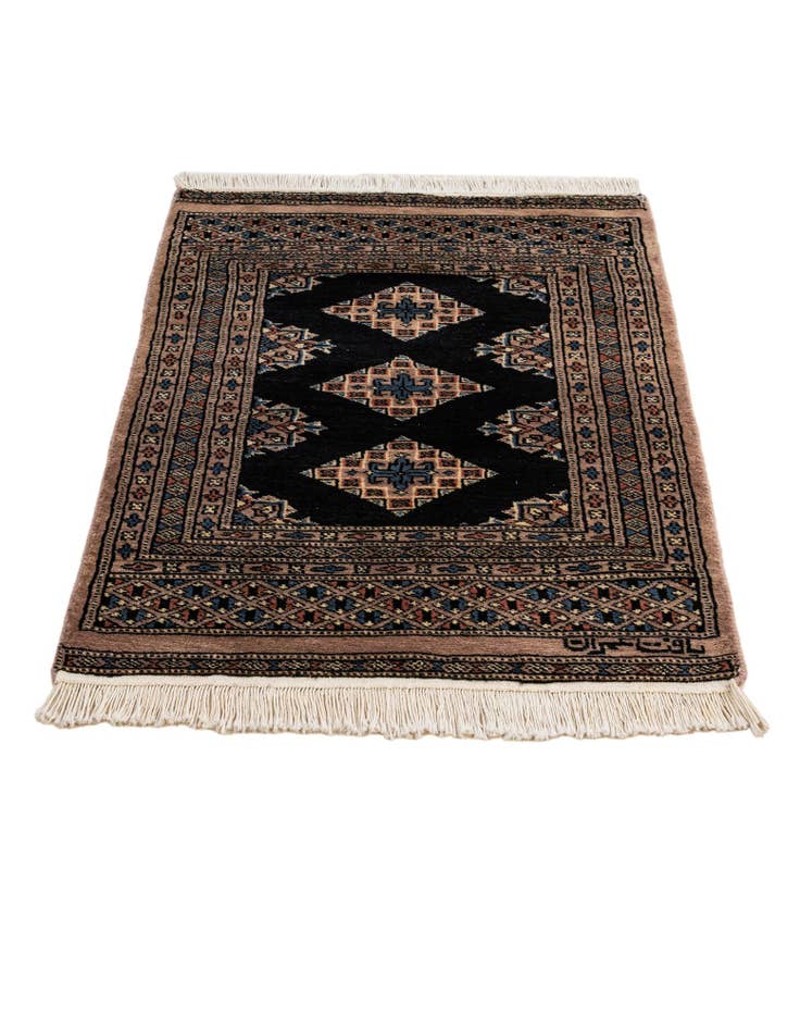 Detail image of 2' 2 x 2' 11 Hand Knotted Bokhara Oriental Wool Rug