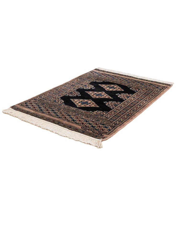 Detail image of 2' 2 x 2' 11 Hand Knotted Bokhara Oriental Wool Rug