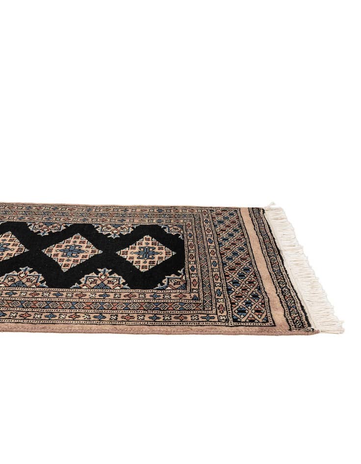 Detail image of 2' 2 x 2' 11 Hand Knotted Bokhara Oriental Wool Rug