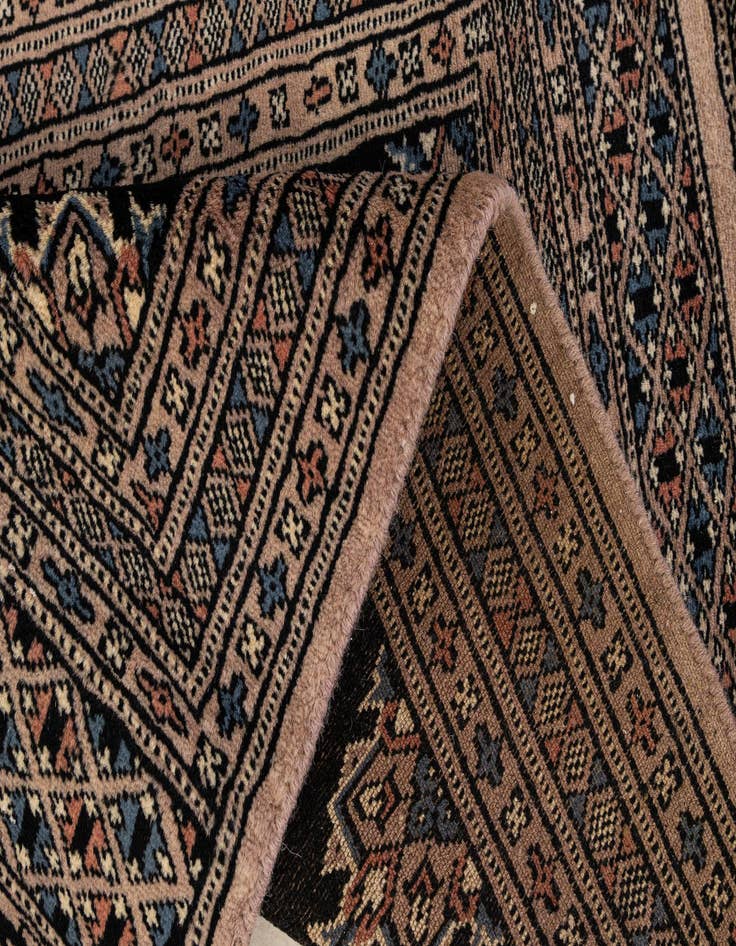 Detail image of 2' 2 x 2' 11 Hand Knotted Bokhara Oriental Wool Rug