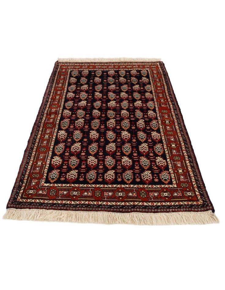 Detail image of 3' 2 x 4' 10 Hand Knotted Bokhara Oriental Wool Rug