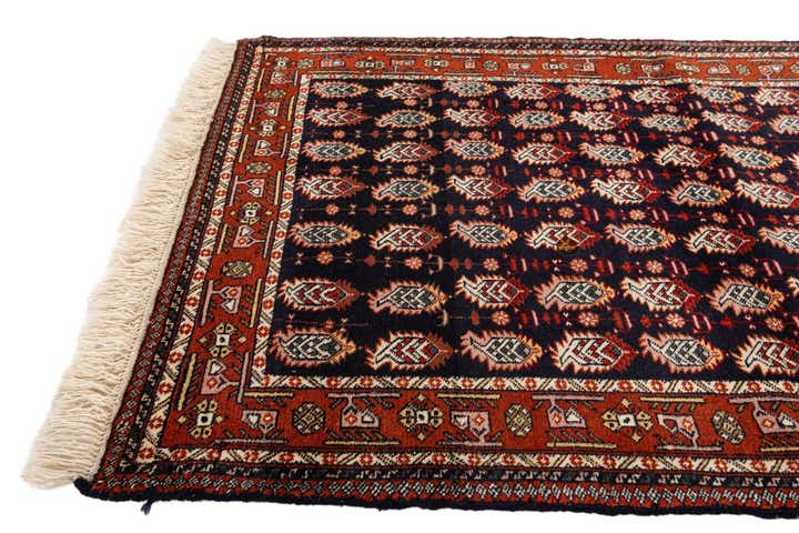3' 2 x 4' 10 Hand Knotted Bokhara Oriental Wool Rug
