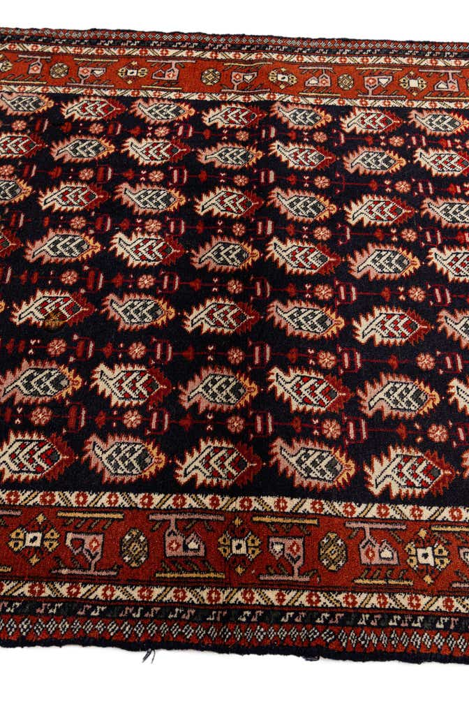3' 2 x 4' 10 Hand Knotted Bokhara Oriental Wool Rug