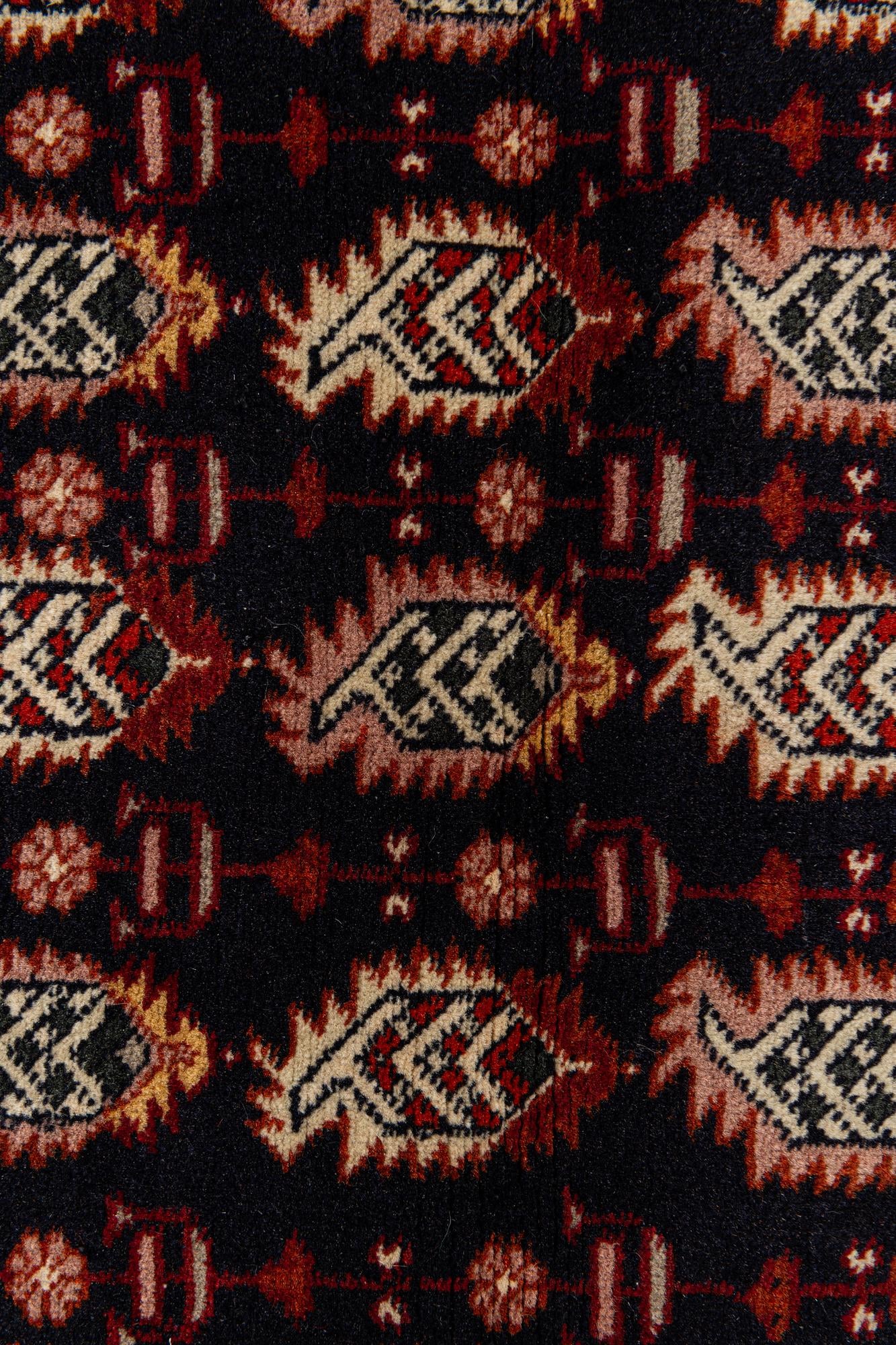 3' 2 x 4' 10 Hand Knotted Bokhara Oriental Wool Rug