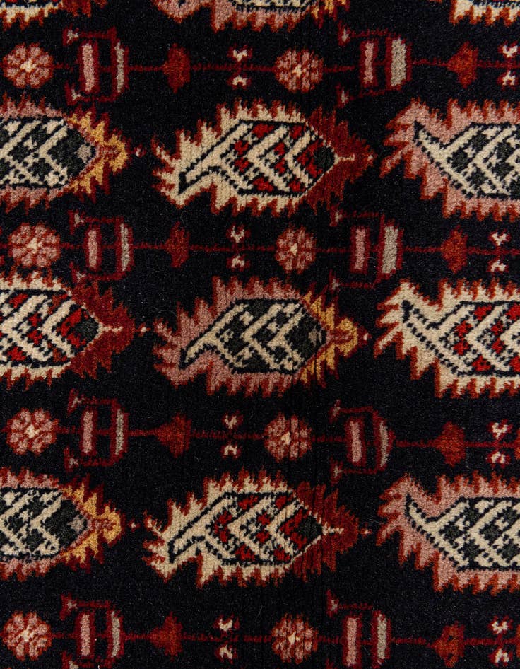Detail image of 3' 2 x 4' 10 Hand Knotted Bokhara Oriental Wool Rug