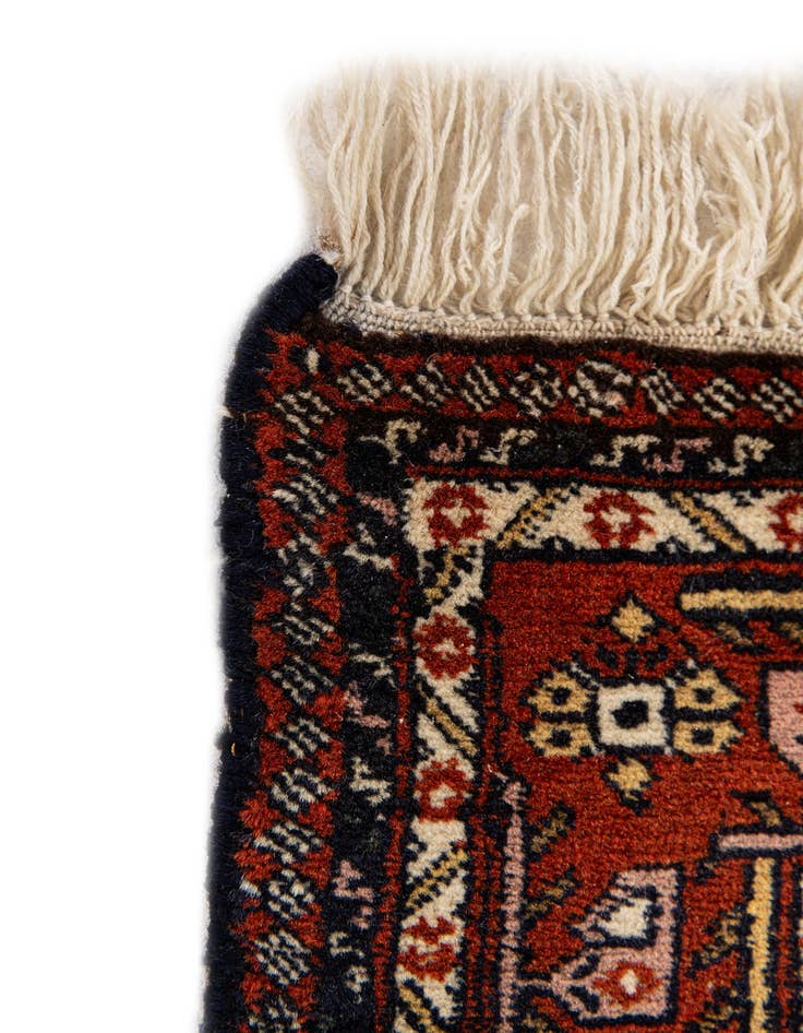 Detail image of 3' 2 x 4' 10 Hand Knotted Bokhara Oriental Wool Rug