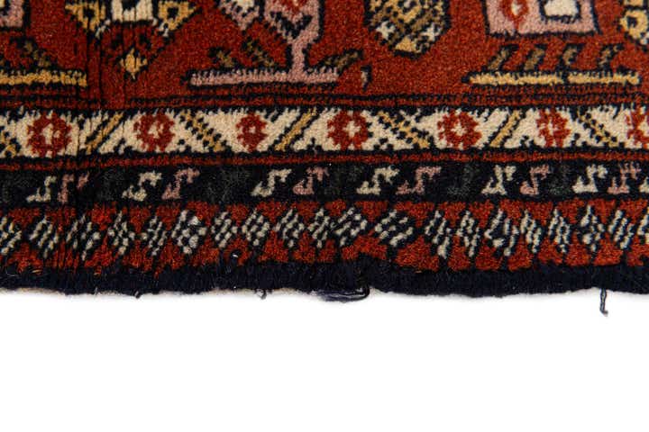 3' 2 x 4' 10 Hand Knotted Bokhara Oriental Wool Rug