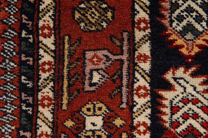 3' 2 x 4' 10 Hand Knotted Bokhara Oriental Wool Rug
