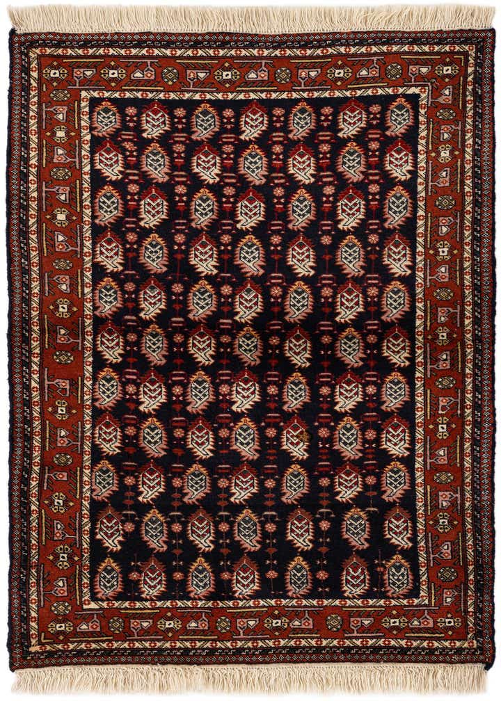 3' 2 x 4' 10 Hand Knotted Bokhara Oriental Wool Rug