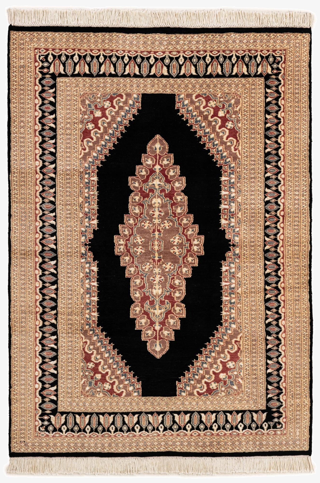 4' 2 x 5' 11  Hand Knotted Bokhara Oriental Rug