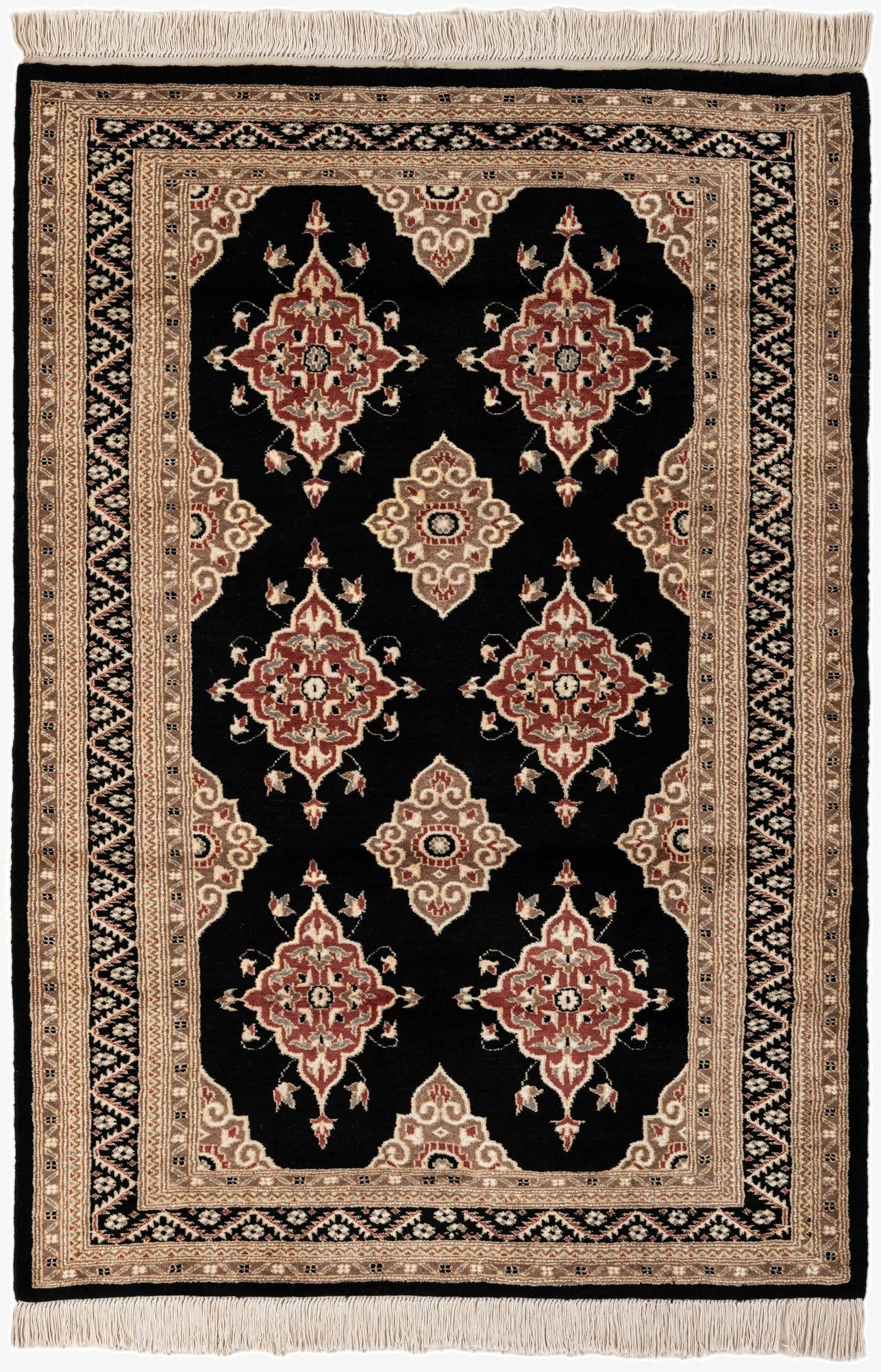 4' 3 x 6'  Hand Knotted Bokhara Oriental Rug