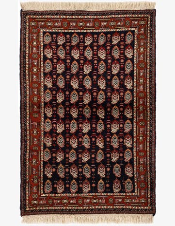 3' 2 x 4' 10 Hand Knotted Bokhara Oriental Wool Rug