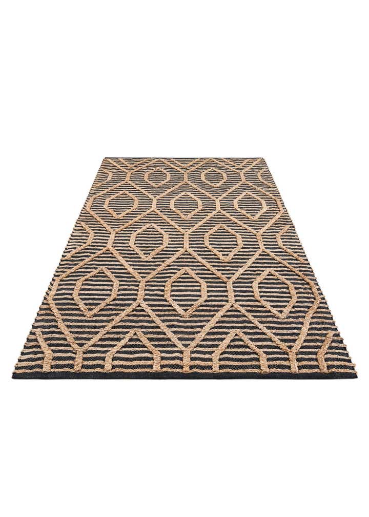 5' x 7' 6 Handmade Braided Jute Rug