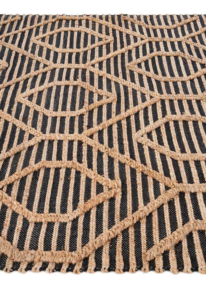 5' x 7' 6 Handmade Braided Jute Rug