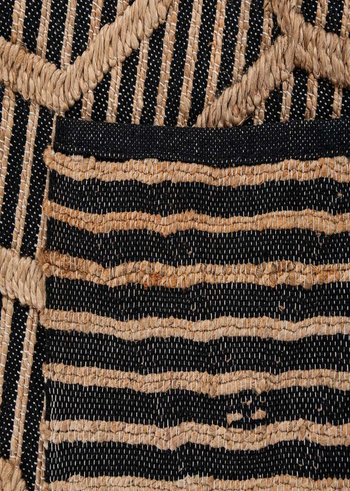 5' x 7' 6 Handmade Braided Jute Rug