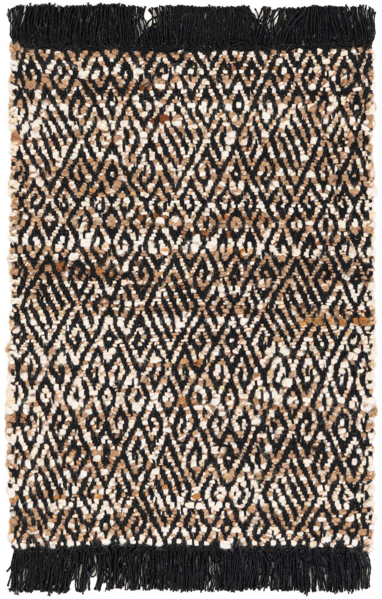 2' 1 x 3' Hand Woven Braided Jute Rug