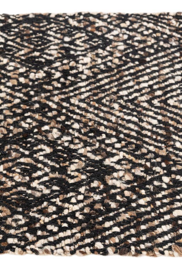 Detail image of 2' 1 x 3' Hand Woven Braided Jute Rug