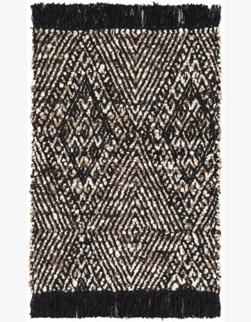 2' 1 x 3' Hand Woven Braided Jute Rug