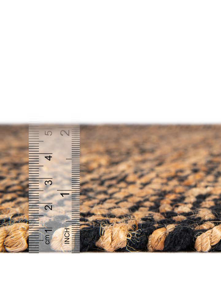 3' 3 x 5' 1 Hand Woven Braided Jute Rug