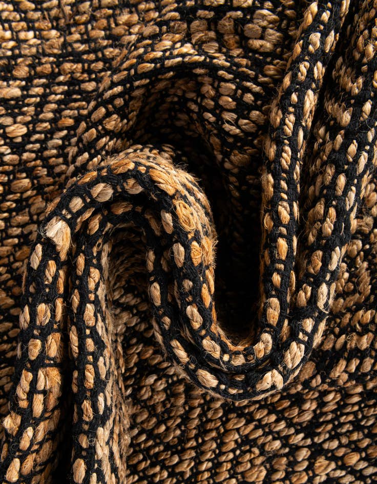 Detail image of 3' 3 x 5' 1 Hand Woven Braided Jute Rug