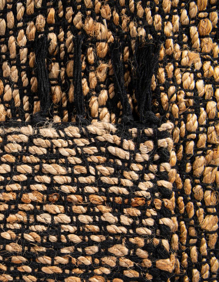 Detail image of 3' 3 x 5' 1 Hand Woven Braided Jute Rug