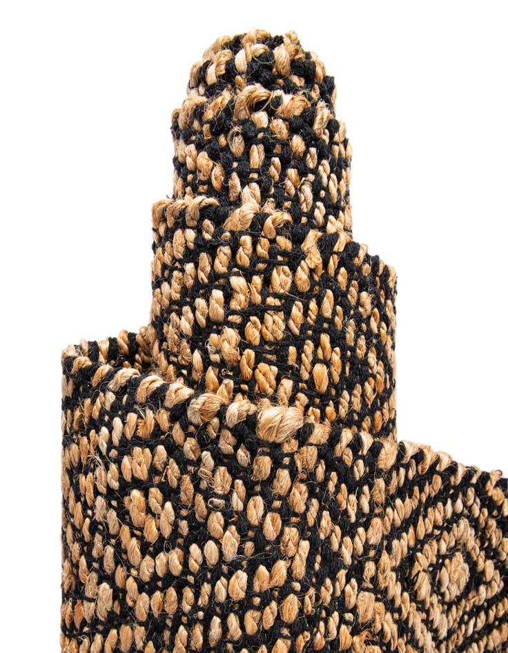 Detail image of 3' 3 x 5' 1 Hand Woven Braided Jute Rug