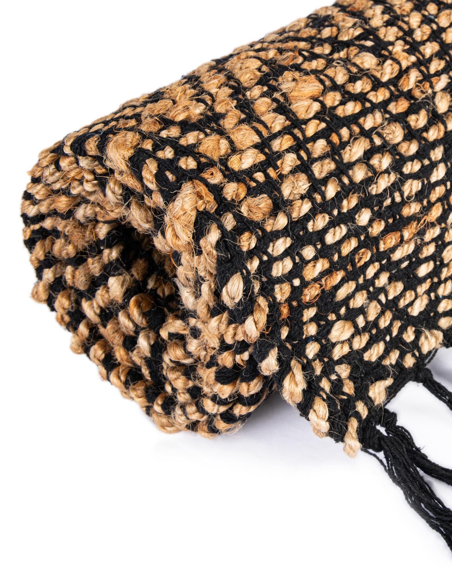 9' x 12' 2 Hand Woven Braided Jute Rug
