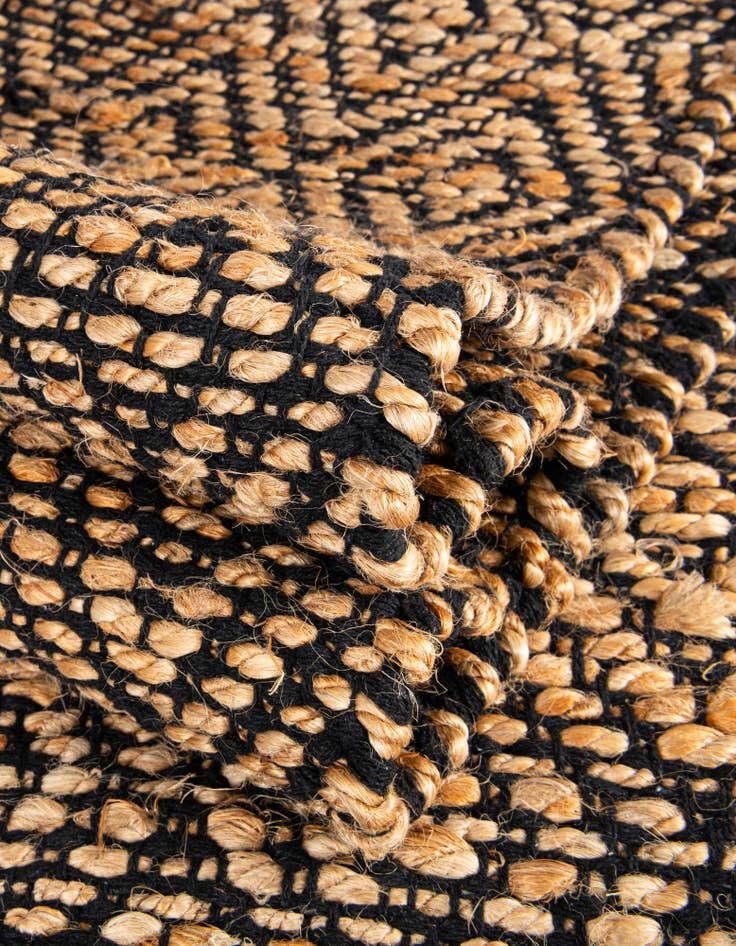 Detail image of 3' 3 x 5' 1 Hand Woven Braided Jute Rug