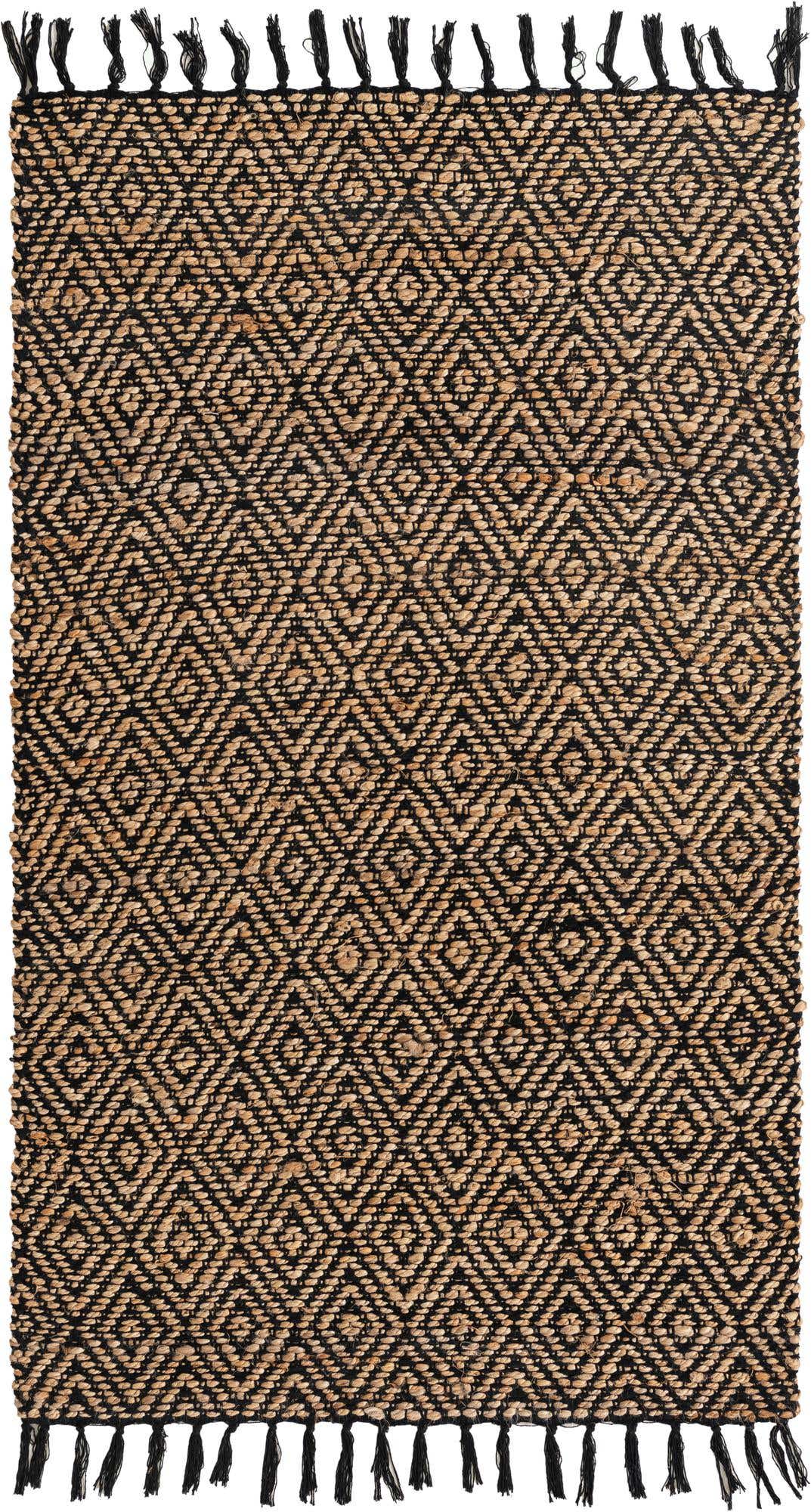 3' 3 x 5' 1 Hand Woven Braided Jute Rug
