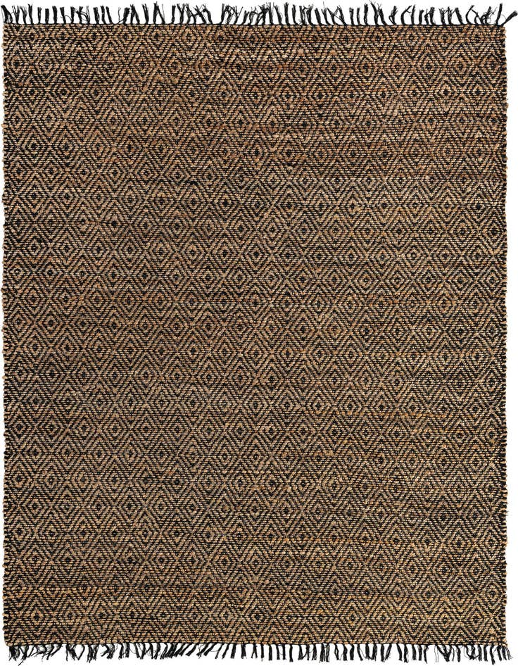 Detail image of 7' 1 x 10'  Hand Woven Braided Jute Rug