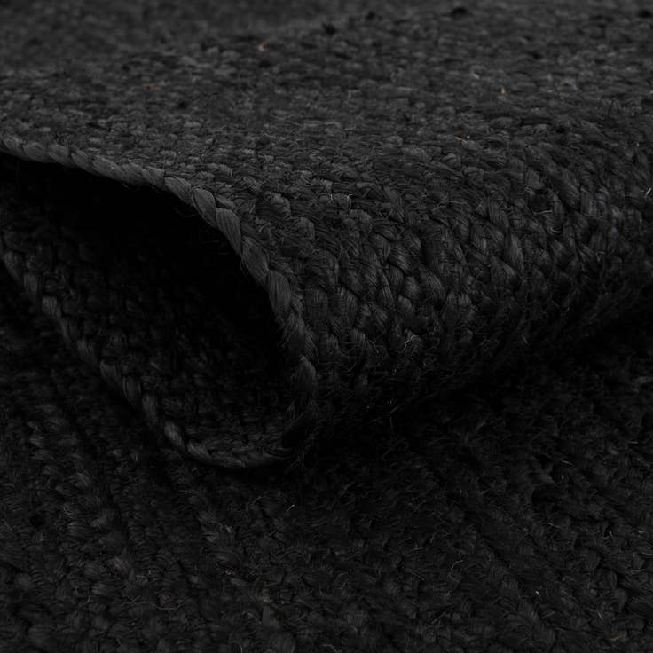 Detail image of 4' 1 x 6' 1 Handmade Braided Jute Rug