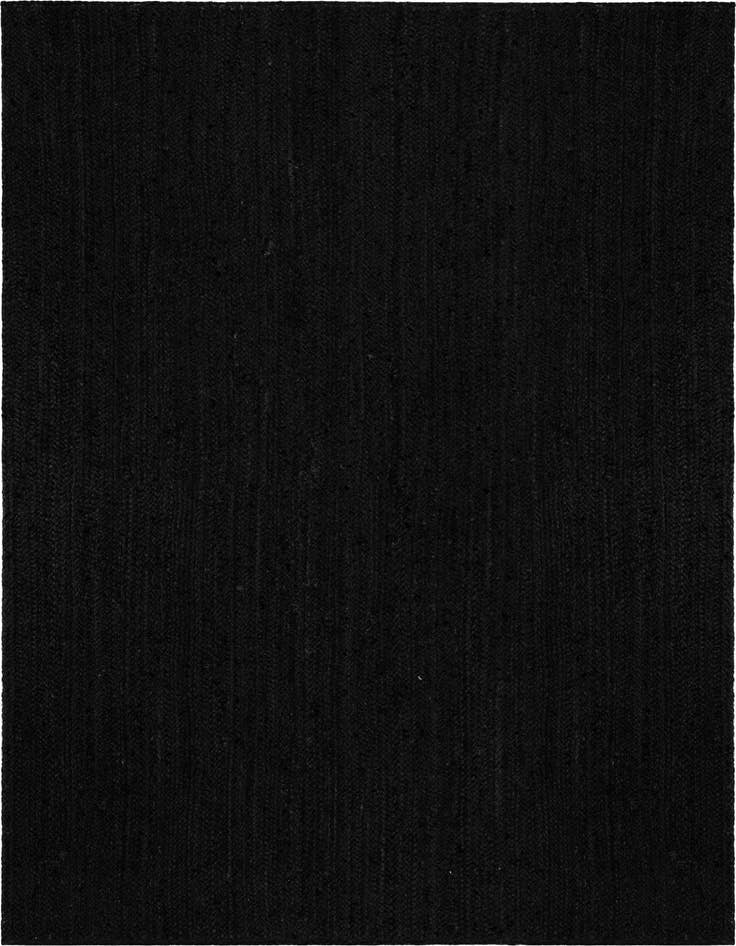 Detail image of 5' 3 x 8'  Hand Braided Jute Rug