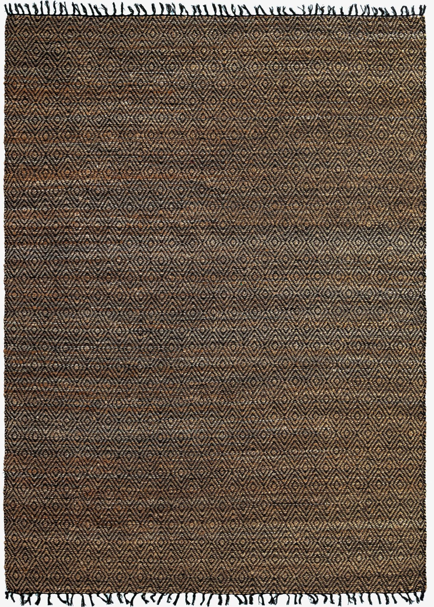 9' x 12' 2  Hand Woven Braided Jute Rug