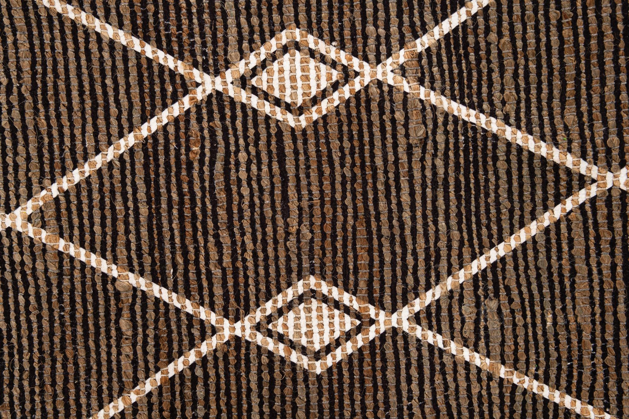 4' 2 x 6' Hand Braided Chenille Jute Rug