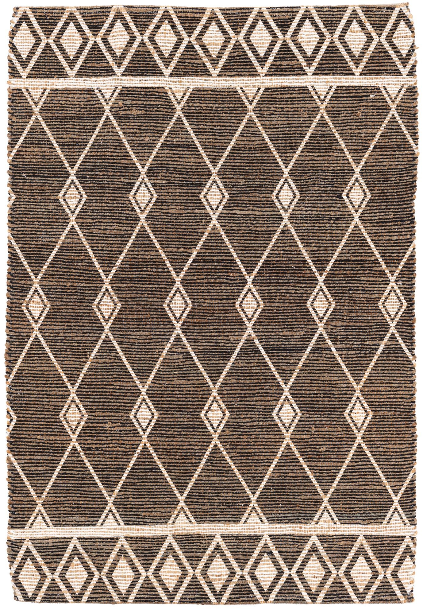 4' 2 x 6' Hand Braided Chenille Jute Rug