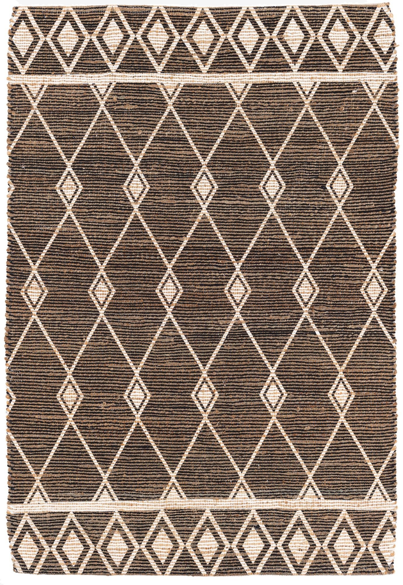 4' 2 x 6'  Hand Braided Chenille Jute Rug