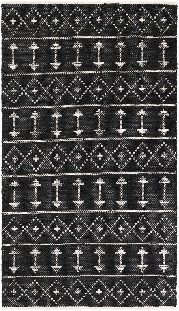 3' 1 x 5' 6 Hand Woven Chindi Cotton Rug