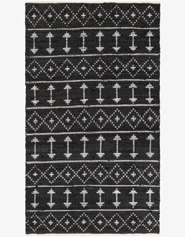 3' 1 x 5' 6 Hand Woven Chindi Cotton Rug
