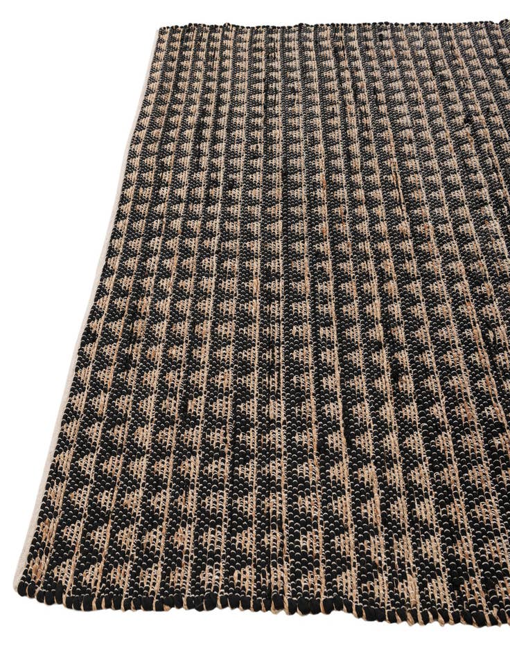 Detail image of 6' x 8' 7  Hand Woven Chindi Jute Rug