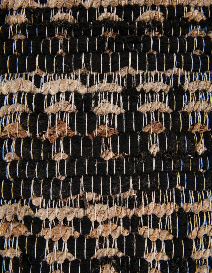 Detail image of 6' x 8' 7  Hand Woven Chindi Jute Rug