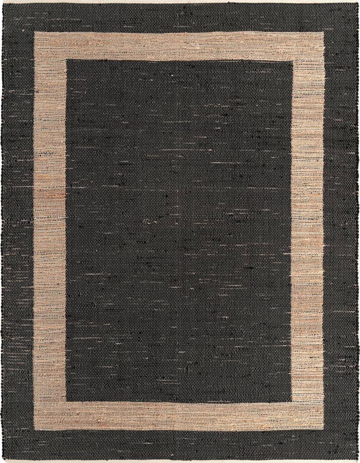 Detail image of 9' x 12' Hand Woven Chindi Jute Rug