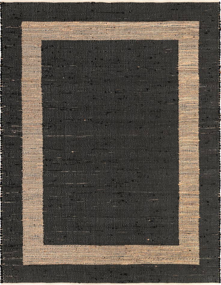 Detail image of 8' x 11' Hand Woven Chindi Jute Rug