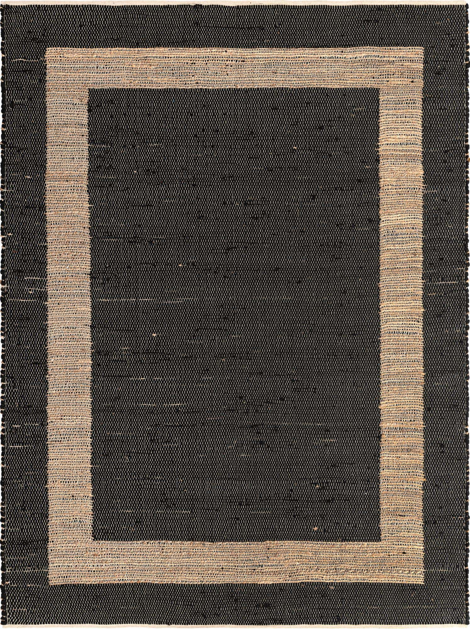 8' x 11' Hand Woven Chindi Jute Rug