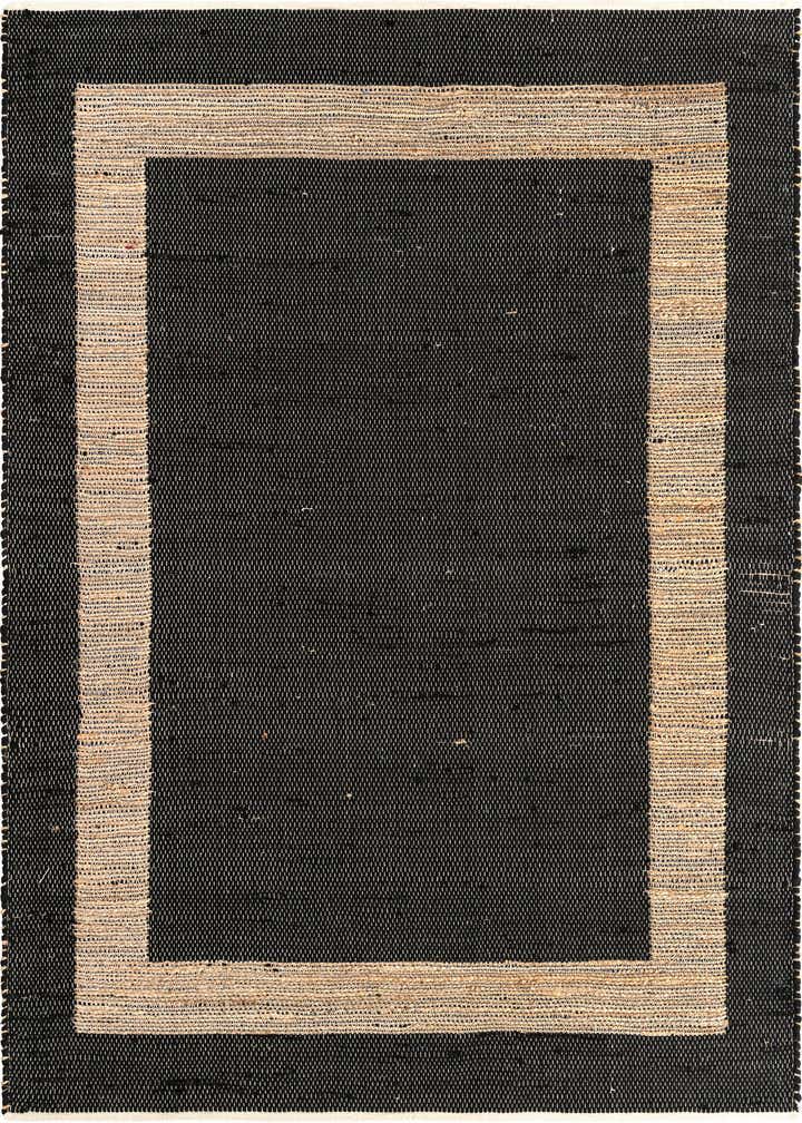 7' 1 x 10' Hand Woven Chindi Jute Rug
